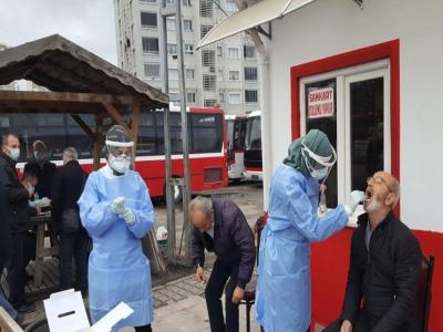 Tüm şoförler korona testinden geçiriliyor
