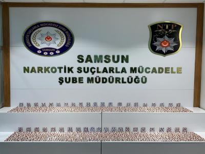 Samsun’da 6 bin 892 adet uyuşturucu hap ele geçirildi: 6 gözaltı
