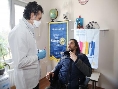 Atakum’da engellilere diş taraması
