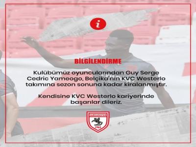 SAMSUNSPOR'DA BİR AYRILIK DAHA YAŞANDI