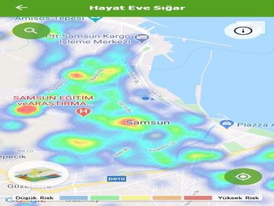 Samsun’da haritada risk artıyor
