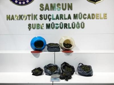 Samsun’da 2 kilo esrarla yakalanan şahıs gözaltına alındı
