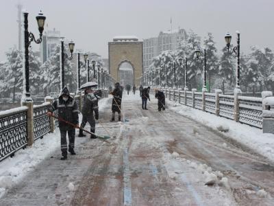 Çarşamba’dan kar manzaraları
