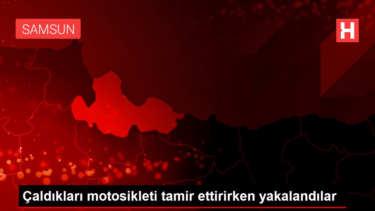 Çaldıkları motosikleti tamir ettirirken yakalandılar