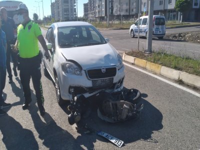 ÇARŞAMBA'DA KAZA 1 YARALI
