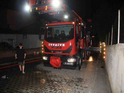 Havza'da korkutan yangın: 1 yaralı