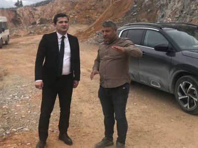  KAVAK’TA TAŞOCAĞINI İNCELEDİ