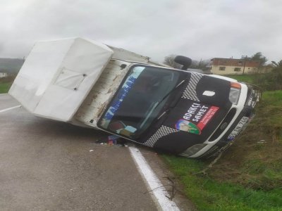 KAVAK'TA YOLDAN ÇIKTI