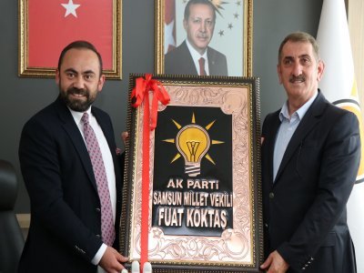 KÖKTAŞ,BAŞKAN ONUR'U KUTLADI