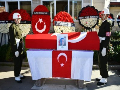 Samsun şehidini uğurladı