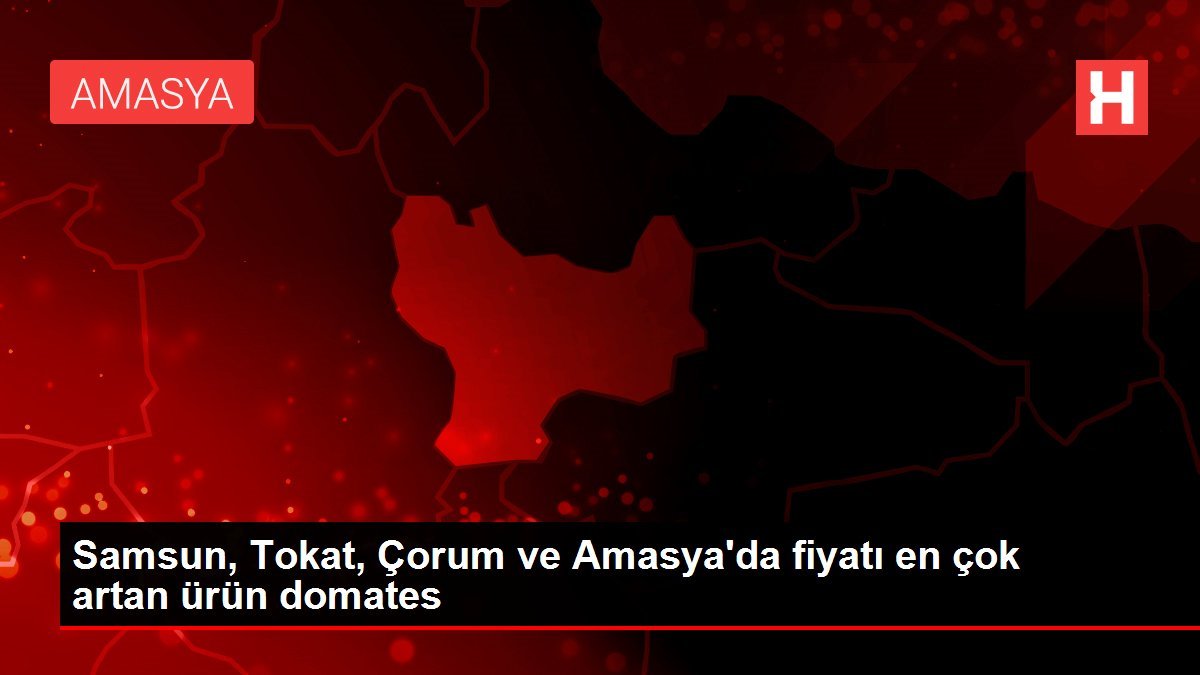 Samsun, Tokat, Çorum ve Amasya'da fiyatı en çok artan ürün domates