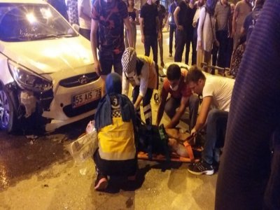 SAMSUN'DA İKİ MOTOSİKLET KAZASI 1 ÖLÜ 3 YARALI