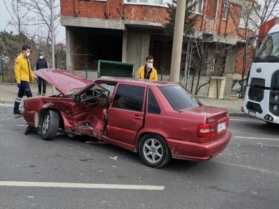 SAMSUN'DA KAZA 1'İ POLİS 2 YARALI