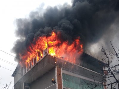 SAMSUN'DA KORKUTAN YANGIN