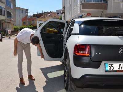 SAMSUN'DA SIFIR ARACI HATALI ÇIKAN VATANDAŞA OLUMSUZ YANIT