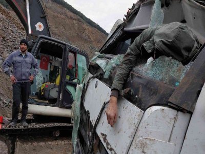 SAMSUN'DA TAŞ OCAĞINDA FECİ KAZA 1 ÖLÜ