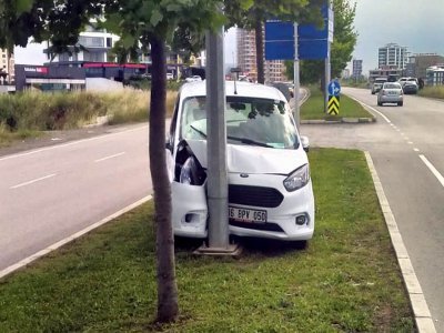 SAMSUN'DA TRAFİK KAZASI 1 YARALI
