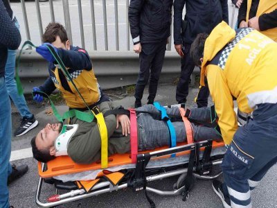 SAMSUN'DA TRAFİK KAZASI 1 YARALI