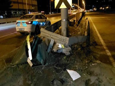 SAMSUN'DA TRAFİK KAZASI 1 YARALI