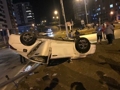 SAMSUN'DA TRAFİK KAZASI 7 YARALI
