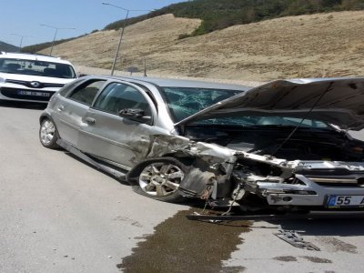 SAMSUN'DA TRAFİK KAZASI 9 YARALI