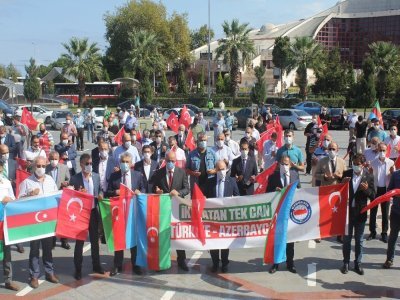 Samsun’dan Azerbaycan’a tam destek