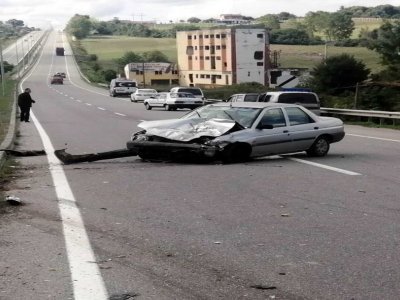 SANSUN'DA TRAFİK KAZASI  6 YARALI