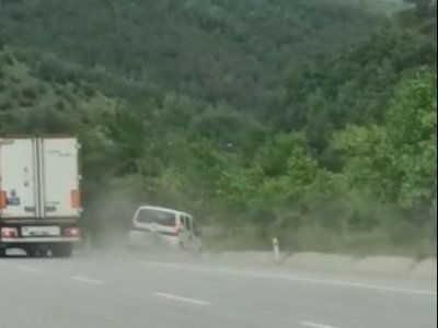 TIR İLE YOL VERME TARTIŞMASI