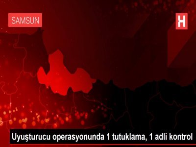 Uyuşturucu operasyonunda 1 tutuklama, 1 adli kontrol