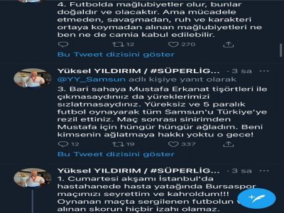 YILDIRIM'DAN FUTBOLCULARA 