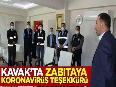 Zabıtaya Koronavirüs teşekkürü